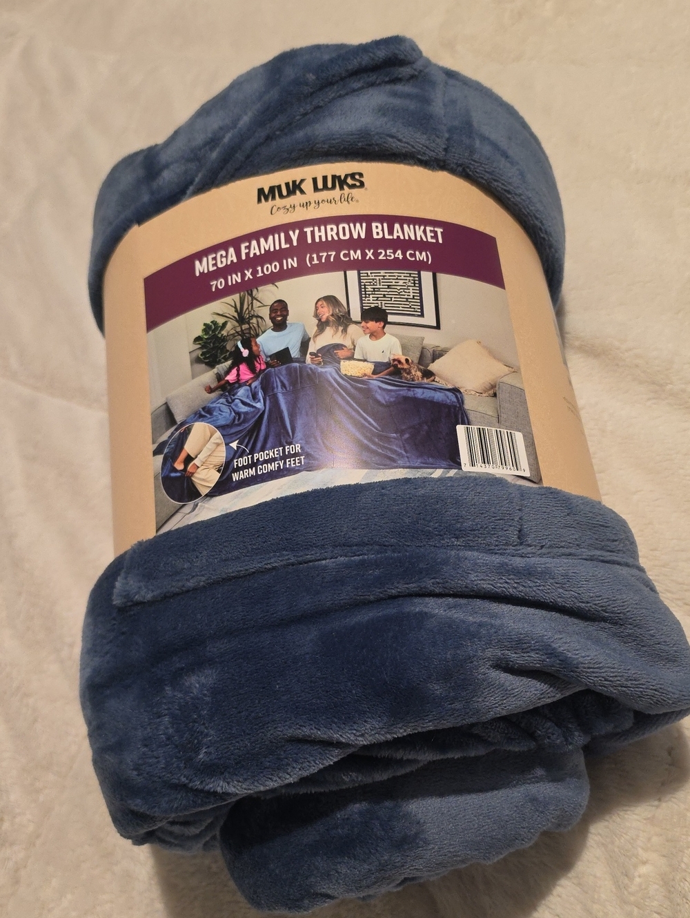 NWT Muk Luks Mega Family Throw Blanket